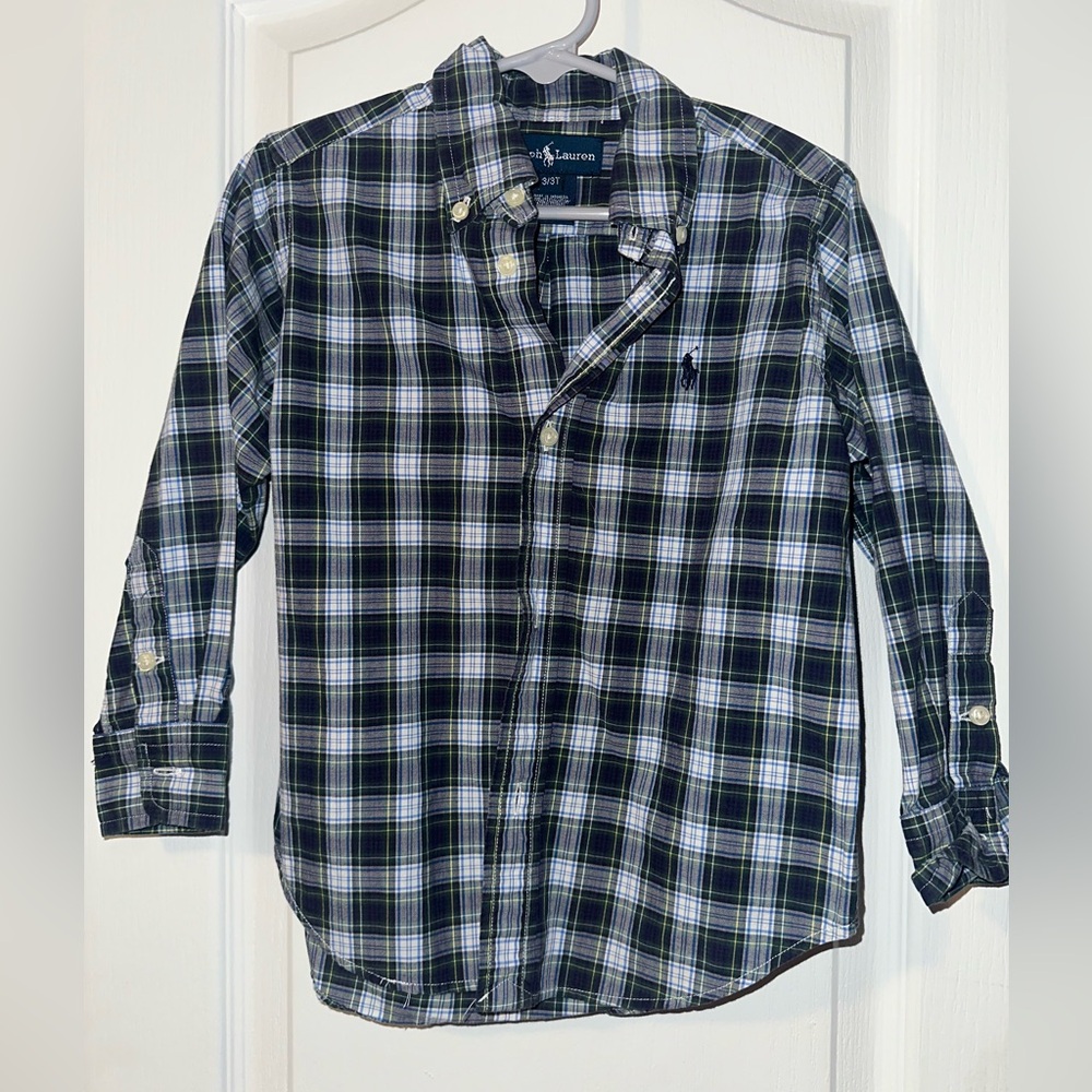Toddler Boys Polo Ralph Lauren Button Up Shirt